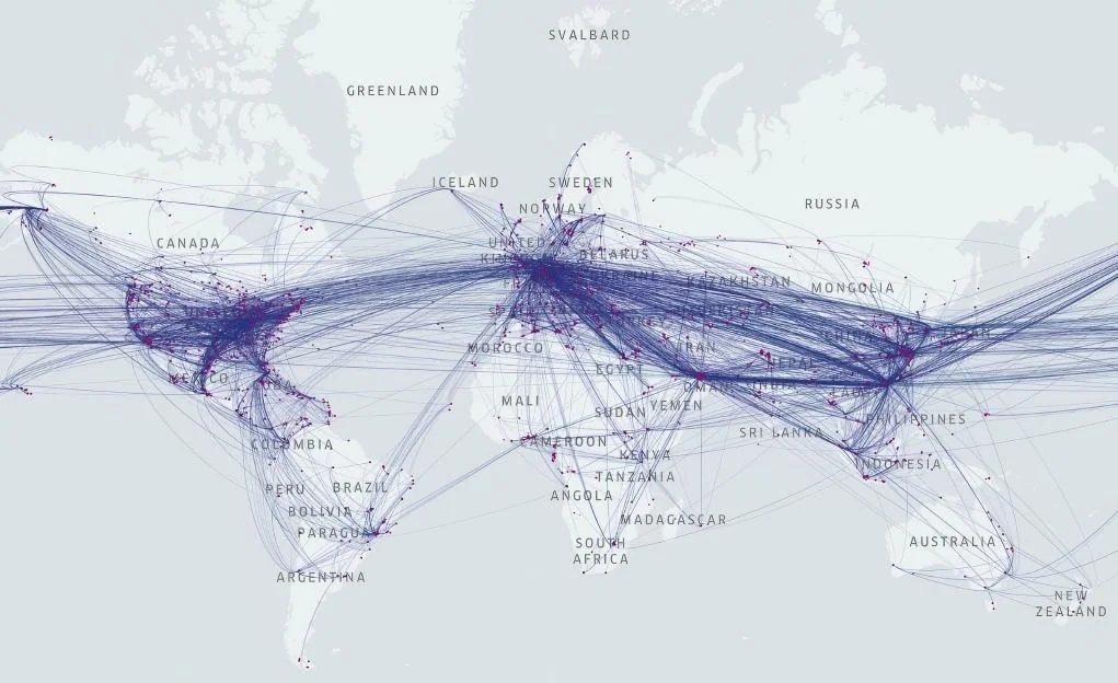 global air cargo flight density(1)